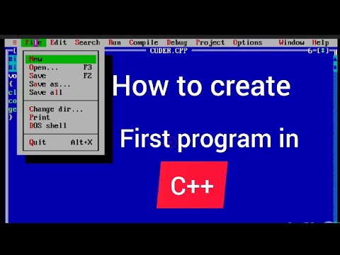 how to create first program in C++ full course for beginners in C++ ...