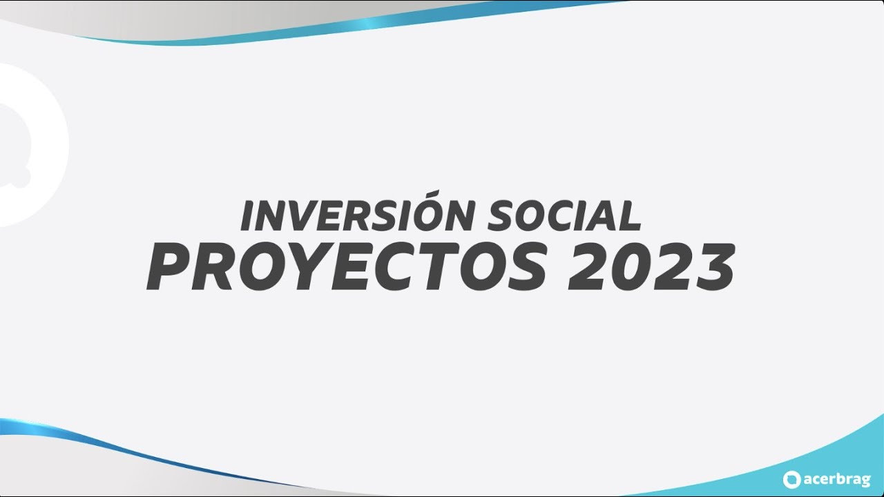 PROGRAMAS DE INVERSION SOCIAL 2023 - YouTube