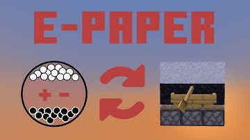 E-Paper Display In Minecraft (1x1 Block Swapper Display)