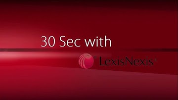[8/9 New 30 Sec with LexisNexis] Search History