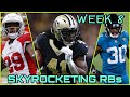 5 RUNNING BACKS SKYROCKETING || Week 8 Fantasy Football