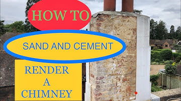 How to sand and cement render a chimney-(start to finish) plastering guru