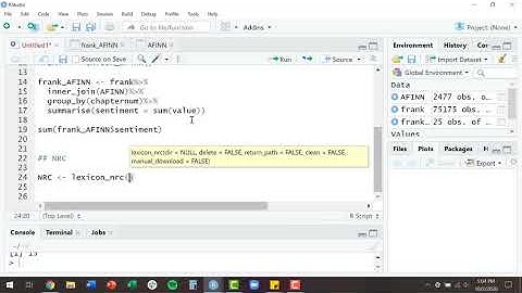 NRC and AFINN Introduction