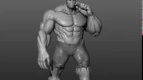 Hulk concept zbrush art.