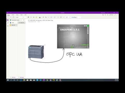 COM01. OPC UA - Siemens S7-1200 PLC(OPC UA Server) and UaExpert(OPC UA Client)