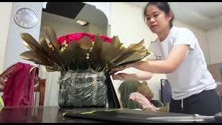 100pcs Red Roses Bouquet