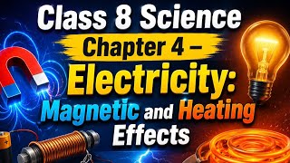 ⚡🔥 Class 8 Science Chapter 4 | Electricity: Heating &amp; Magnetic Effects Explained Easy! Full Revision