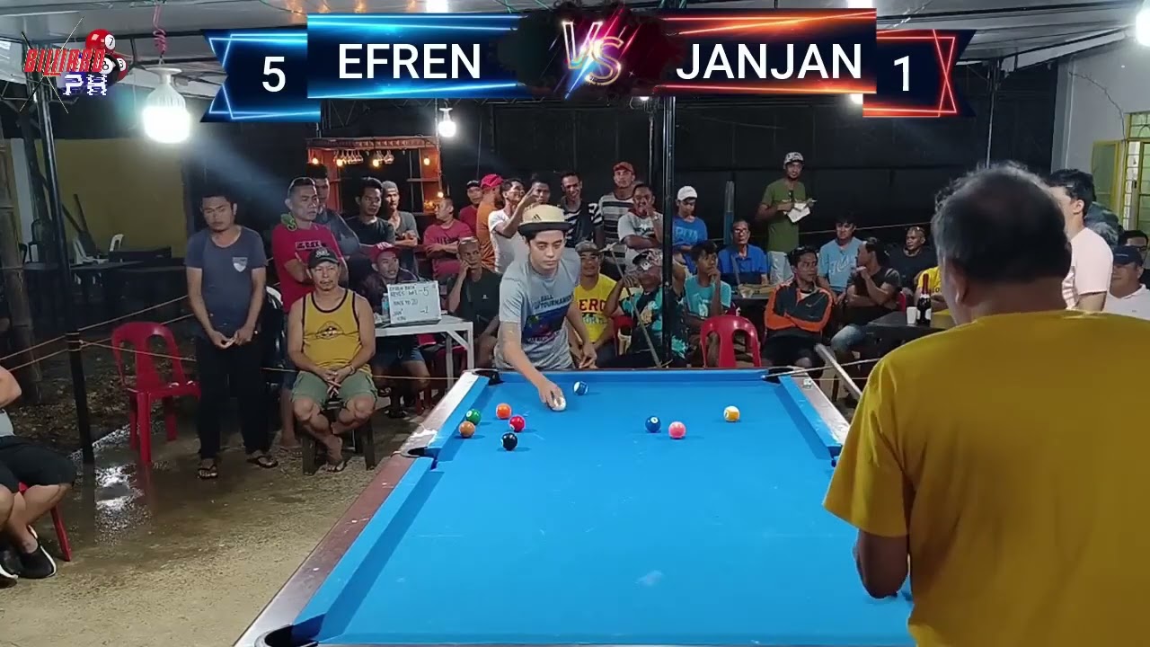 FULL EFREN  BATA  REYES 9 10 + 2 WINS VS JANJAN BACON  RACE 20