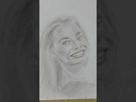 Menggambar Sketsa Margot Robbie