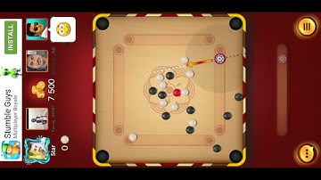 Carrom pool game 4 player | carrom king | carrom 2 vs 2 players game play | carrom dice pool