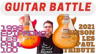 1995 Epiphone Les Paul 100 vs 2021 Gibson Les Paul Tribute