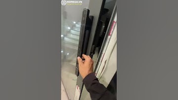 Lên cửa khoá cửa nhôm vân tay Demax SL909 BL Face ID, App Wifi cho khách hàng  #khoadientu