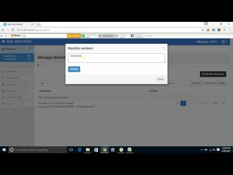 Bulk SMS Application [Black List]