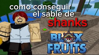 como conseguir el sable de shanks #bloxfruits