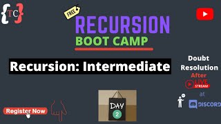 Recursion Bootcamp 🔥🔥 | Day -2 : Recursion Level -2  | Techies Code |
