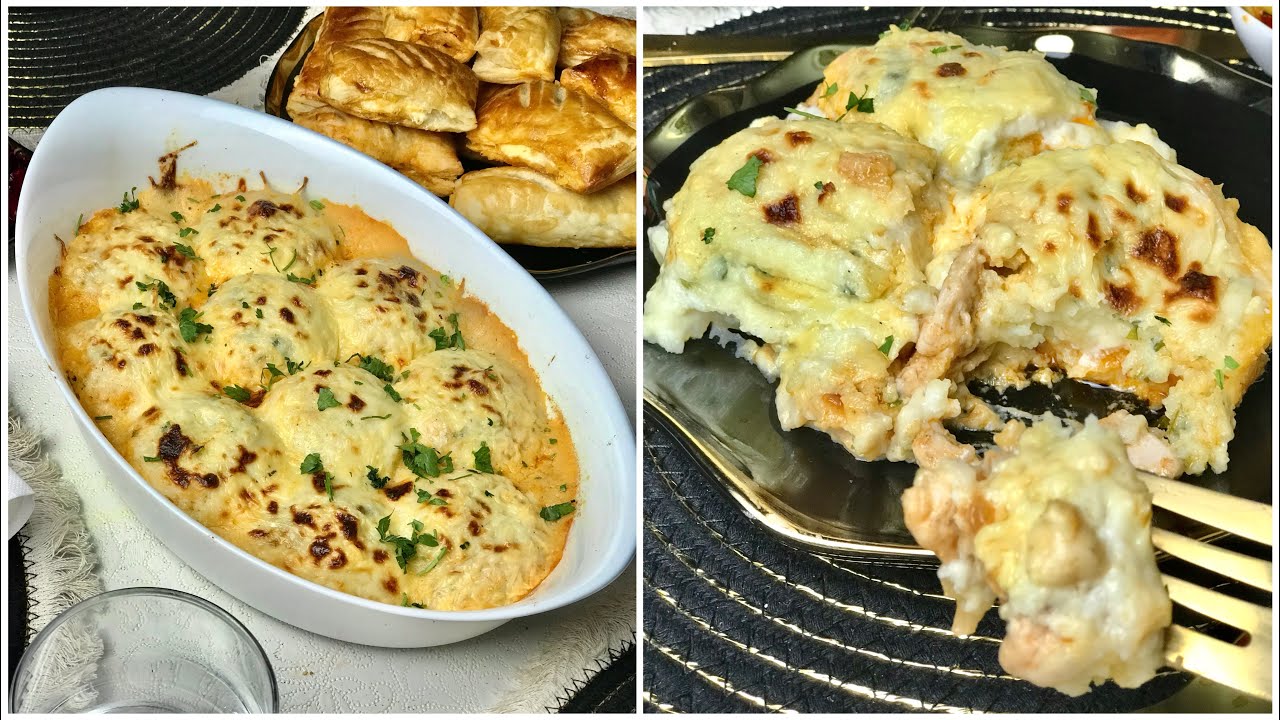 أروع غراتان كريات البطاطا بالدجاج بننننة و خفففةهذا مايليق في رمضان 🌙 جربيه و ادعيلي