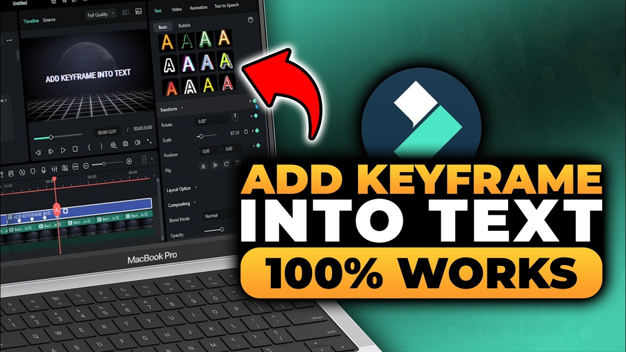 How To Add Keyframe into Text in Filmora (FAST & EASY) | 100% WORKS ...