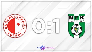 SESTŘIH: Slavia Praha - MFK Karviná (0:1)
