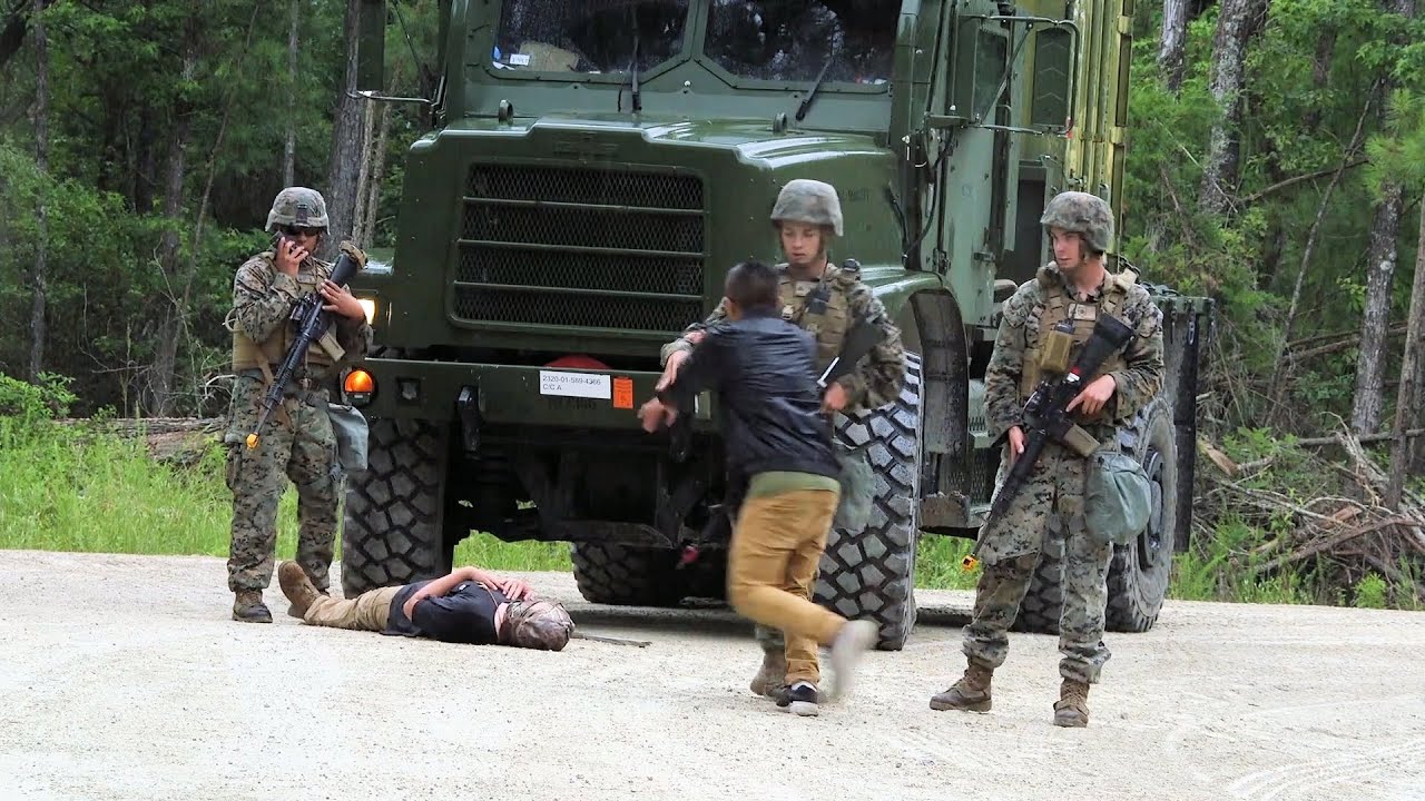 Marines Conduct Population Control Ambush