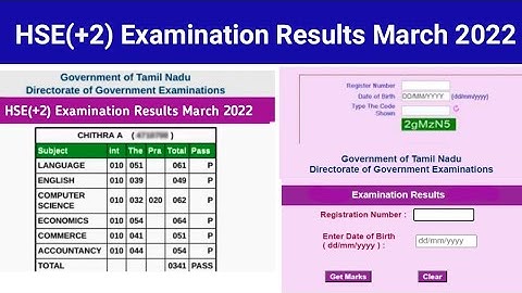 how to check  HSC result 2022 in tamilnadu | check 12th result online