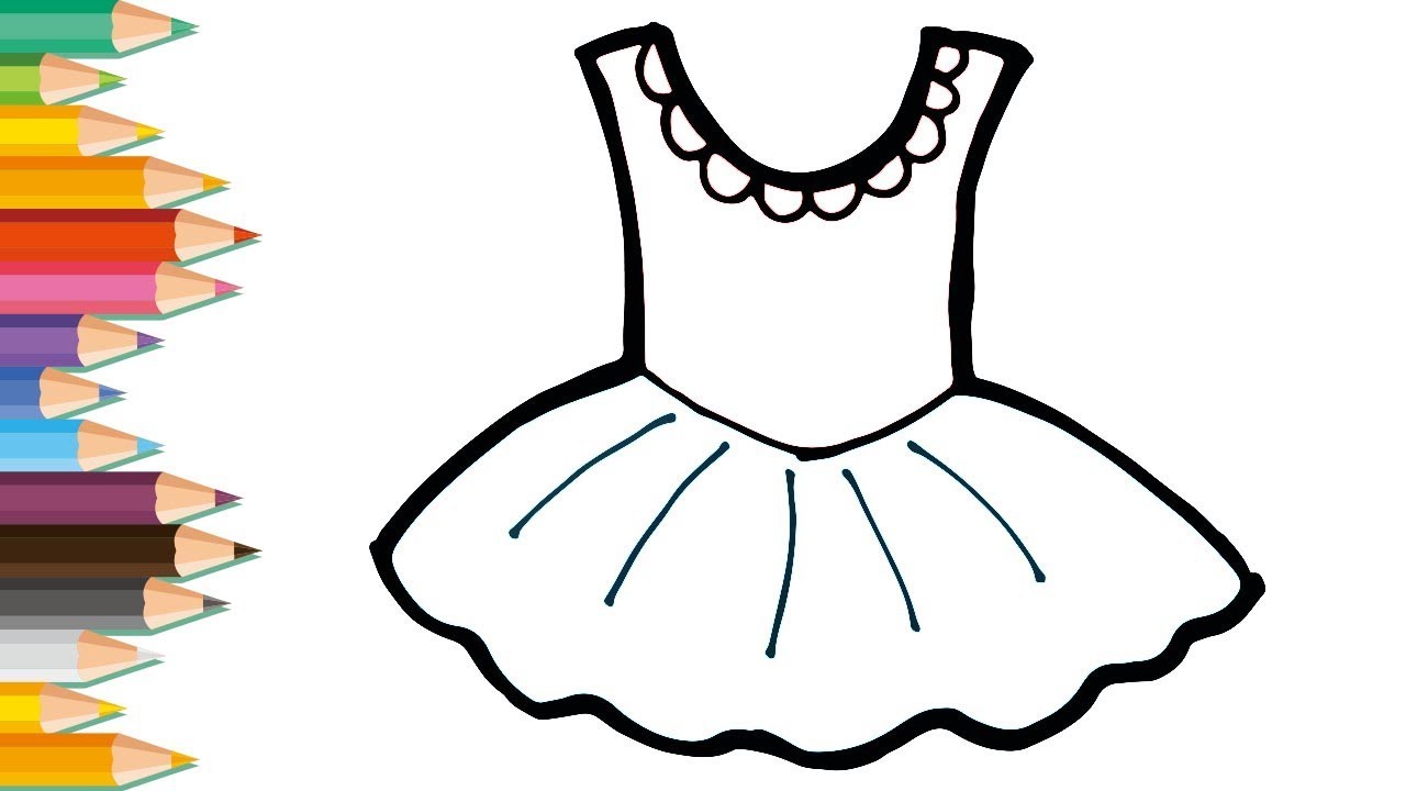 easy ballet dress drawing