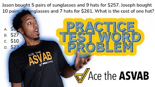 ASVAB Arithmetic Reasoning - Practice Test Question (Word Problem and Solution)