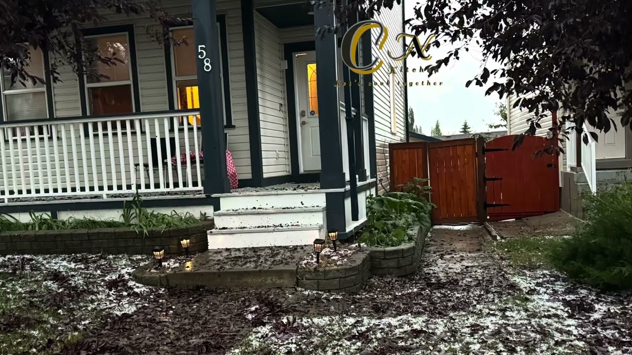 Calgary hit by worst hail storm 2024 August 5 | hail storm in Calgary | chef Nirajan