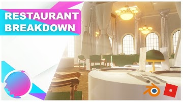 ROBLOX GFX BREAKDOWN: Realistic Restaurant Scene in Blender Eevee | GFX COMET
