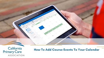 How to Add Course Events To Your Calendar