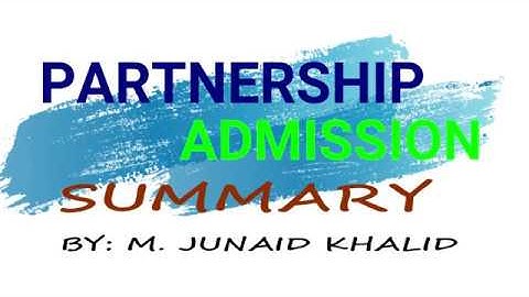 How to identify methods in admission? (SUMMARY) |by M. Junaid Khalid|