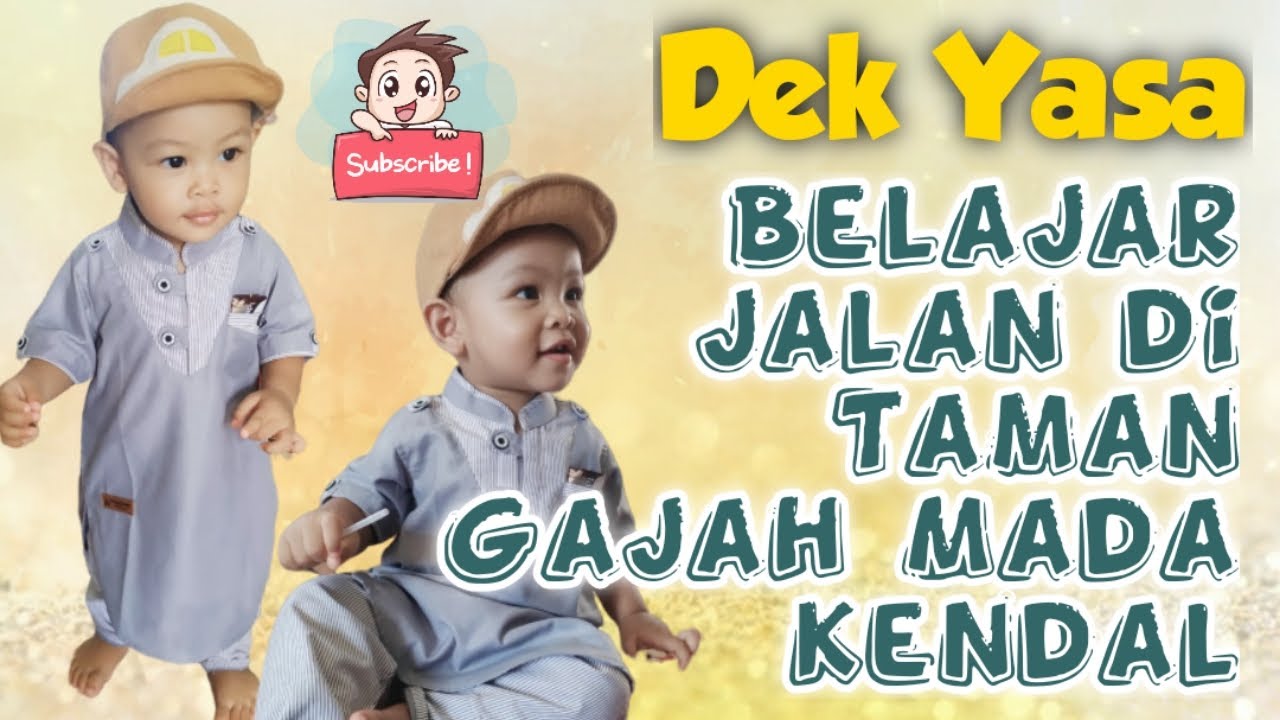  Bayi  Lucu Belajar  Jalan  di Taman Gajah Mada Kendal YouTube