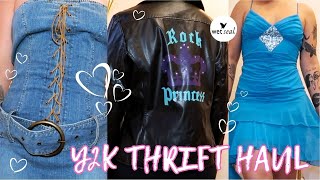 Y2K THRIFTED YARD SALE TRY ON HAUL - (vintage wet seal, charlotte russe, rampage + more) !