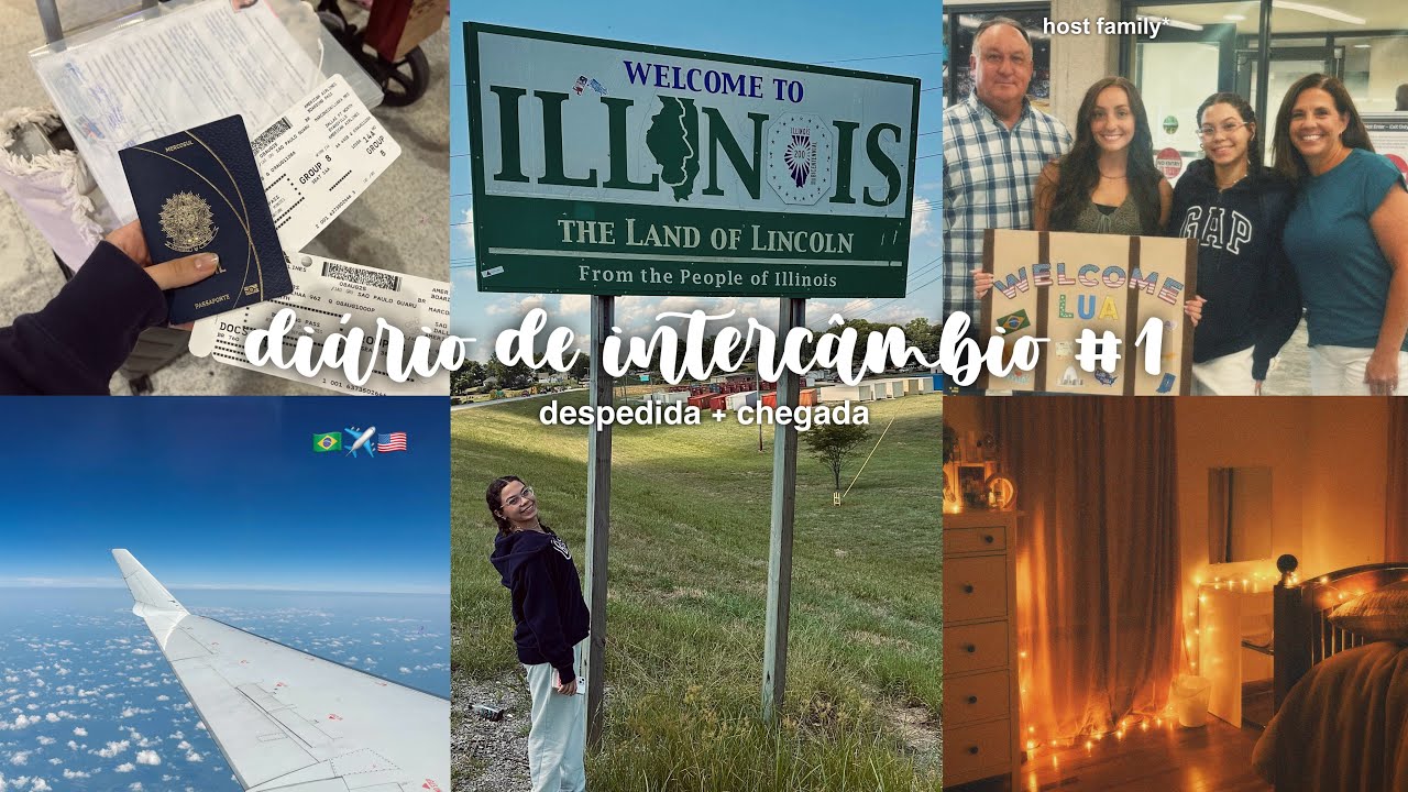 DIÁRIO DE INTERCÂMBIO #1 despedida e viagem 🇧🇷🇺🇸
