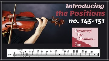 [Introducing the Positions for violin] no. 145-151 (The best etude for the 5th position)