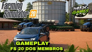 GAMEPLAY 🚜 FS 20 EXCLUSIVO PARA OS MENBROS DO CANAL 👍🏽🚜🇧🇷
