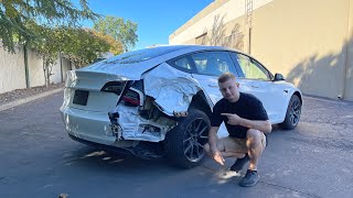 Rebuilding a Wrecked 2021 Tesla Model 3 from Copart (part 1)