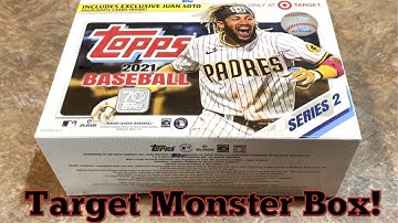OPENING THE TARGET EXCLUSIVE MONSTER BOX OF 2021 TOPPS SERIES 2!