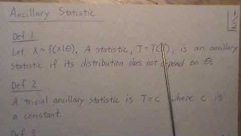 Ancillary Statistic