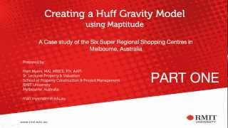 Create Huff Gravity Model in Maptitude Part One