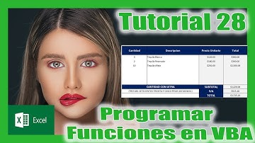 🆕 Como PROGRAMAR Funciones en Excel con VBA 🔥 Tutorial 28