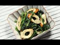 【簡単副菜】ほうれん草とちくわの黒ごま和えの作り方｜副菜レシピ｜ほうれんとちくわを黒ごまのしょうゆだれで和えました。簡単で美味しい副菜です！