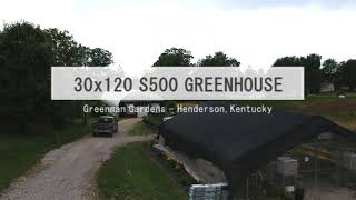 GrowSpan S500 Hemp Greenhouse – Greenman Gardens – 30x120