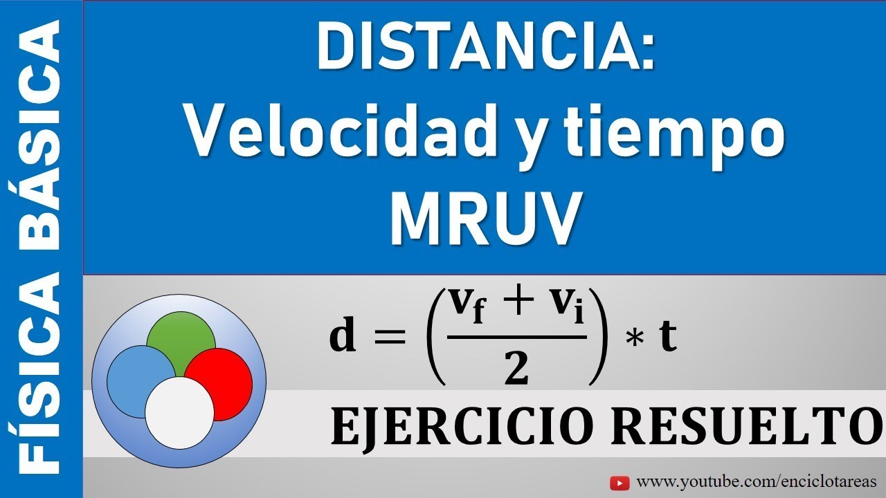Distancia en función a la Velocidad y el Tiempo (MRUV) Ejercicio resuelto YouTube Distancia en función a la Velocidad y el Tiempo (MRUV) Ejercicio resuelto YouTube