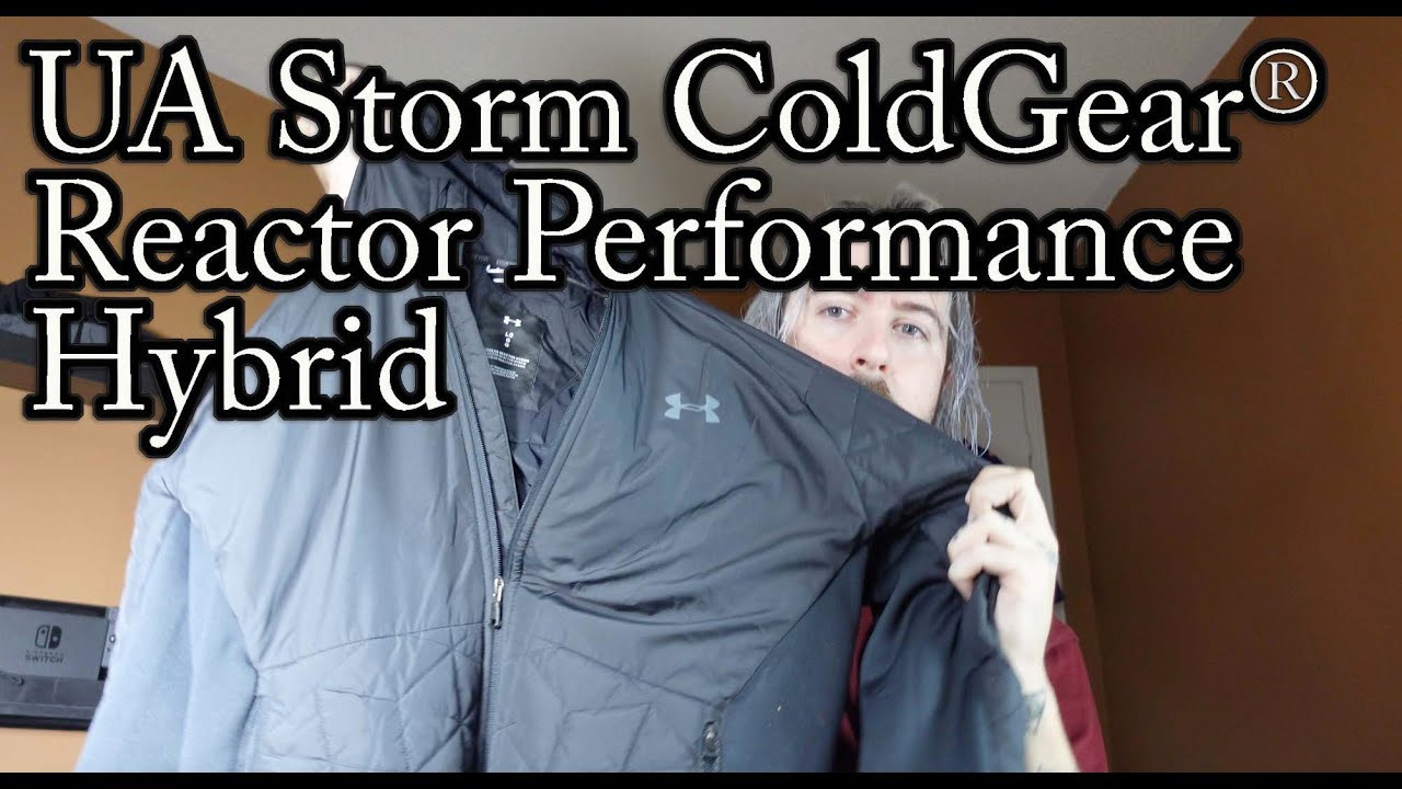 Under Armour Men's ColdGear Reactor Performance Hybrid Jacket , Black  (001)/Pitch Gray , Medium at  Men's Clothing store