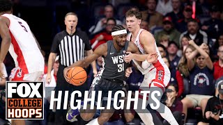 No. 21 Washington State Cougars vs. No. 4 Arizona Wildcats Highlights | CBB on Fox