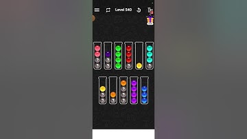 ball sort color water puzzle level 540