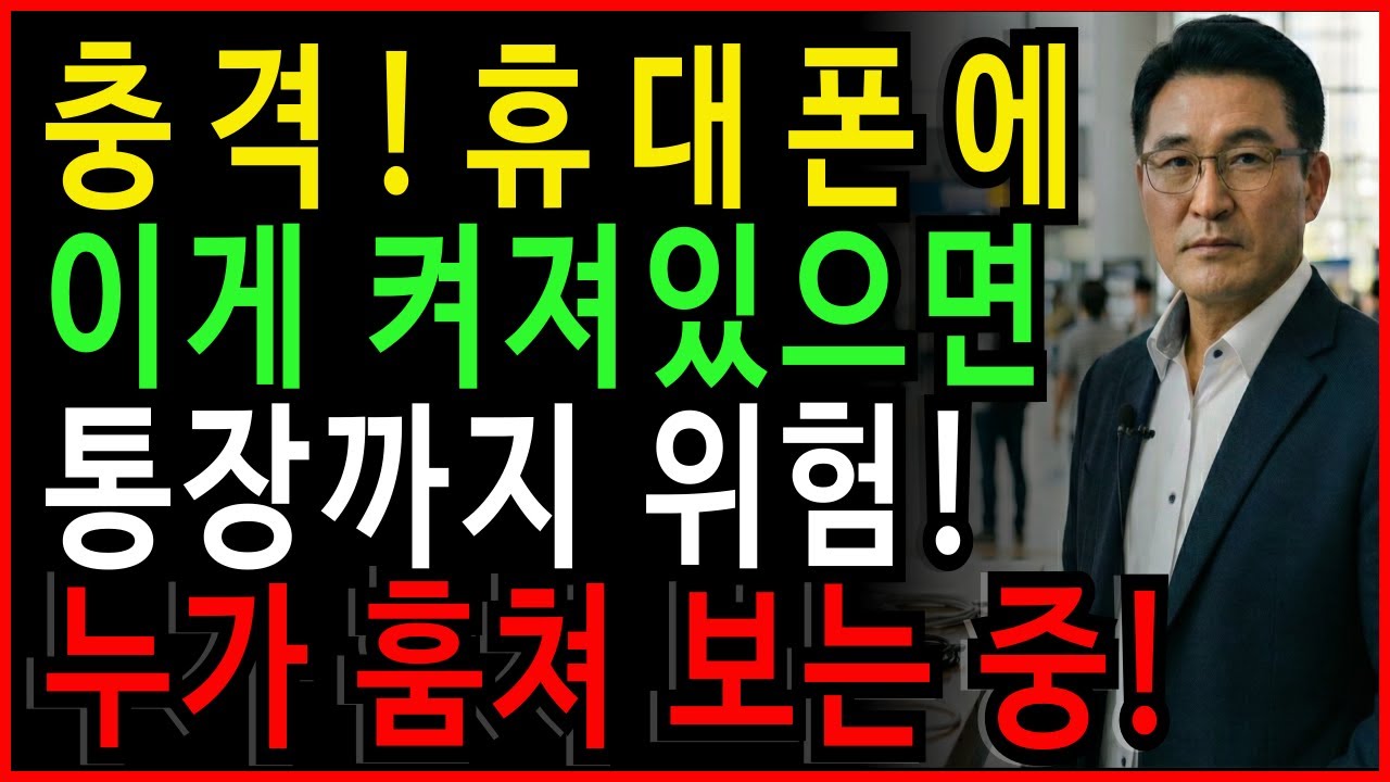 핸드폰이 당신을 감시, 도청하고 있습니다! 통장·카드 비밀번호까지 전부 털렸습니다 | 60대,70대 필수시청
