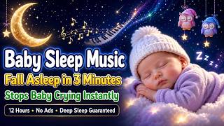 Stops Baby Crying Instantly ♥ Mozart Brahms Lullaby | Sleep Music for Colicky Baby #babysleepmusic