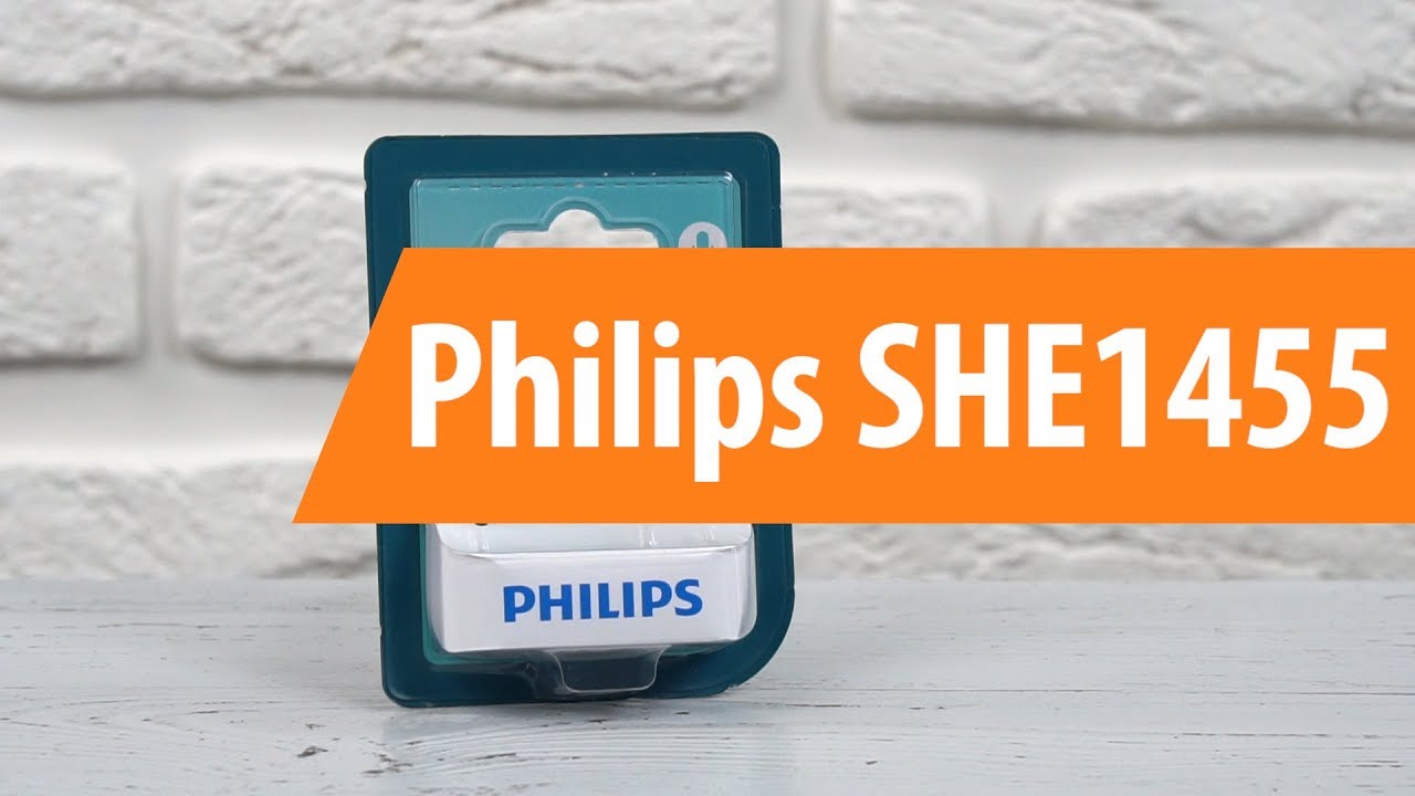 Распаковка Philips SHE1455 / Unboxing Philips SHE1455