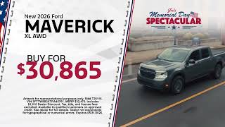 Start your summer with SPECTACULAR Savings During Joe’s Memorial Day Spectacular at Sheridan Ford!